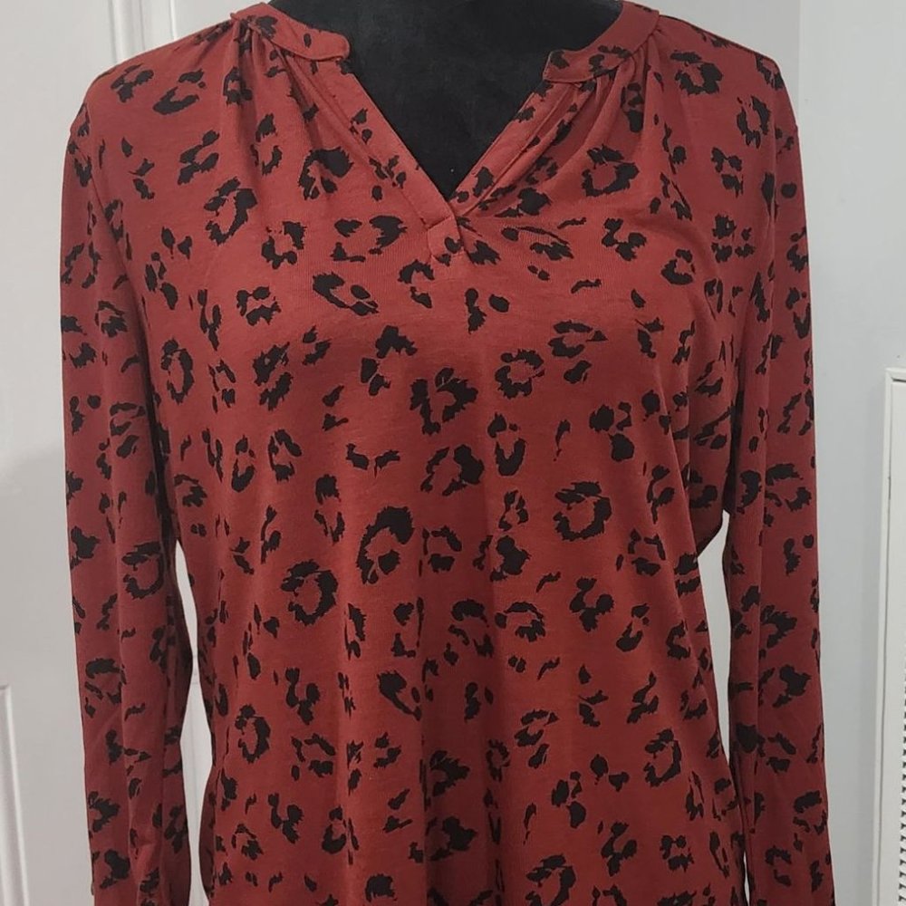 JCP Liz Claiborne - Red and Black American Brick - medium